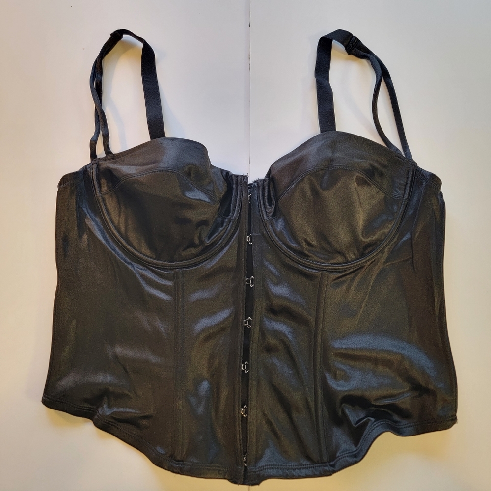 Cacique Black Corset Body Shaper Size 42